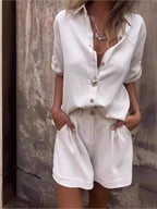 Maéline | Ensemble Short Fluide et Raffiné