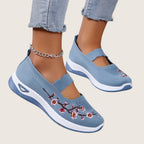 Amaya – Ballerines d’Été en Coton Brodé