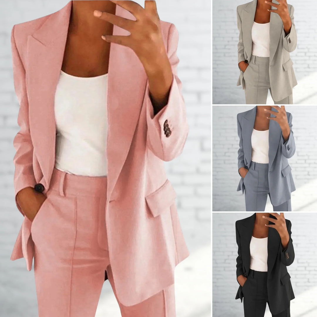 Jasmine Dameskostuum – Elegant Getailleerd Pak voor Zakelijke & Formele Gelegenheden