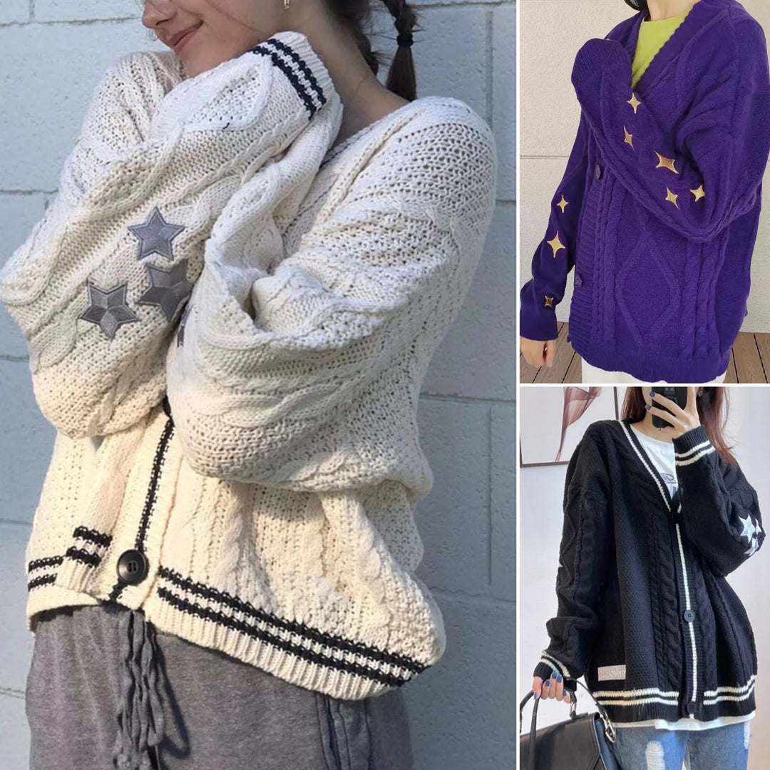 Thalia Trui – Warme Damestrui met Losse Pasvorm voor Herfst en Winter