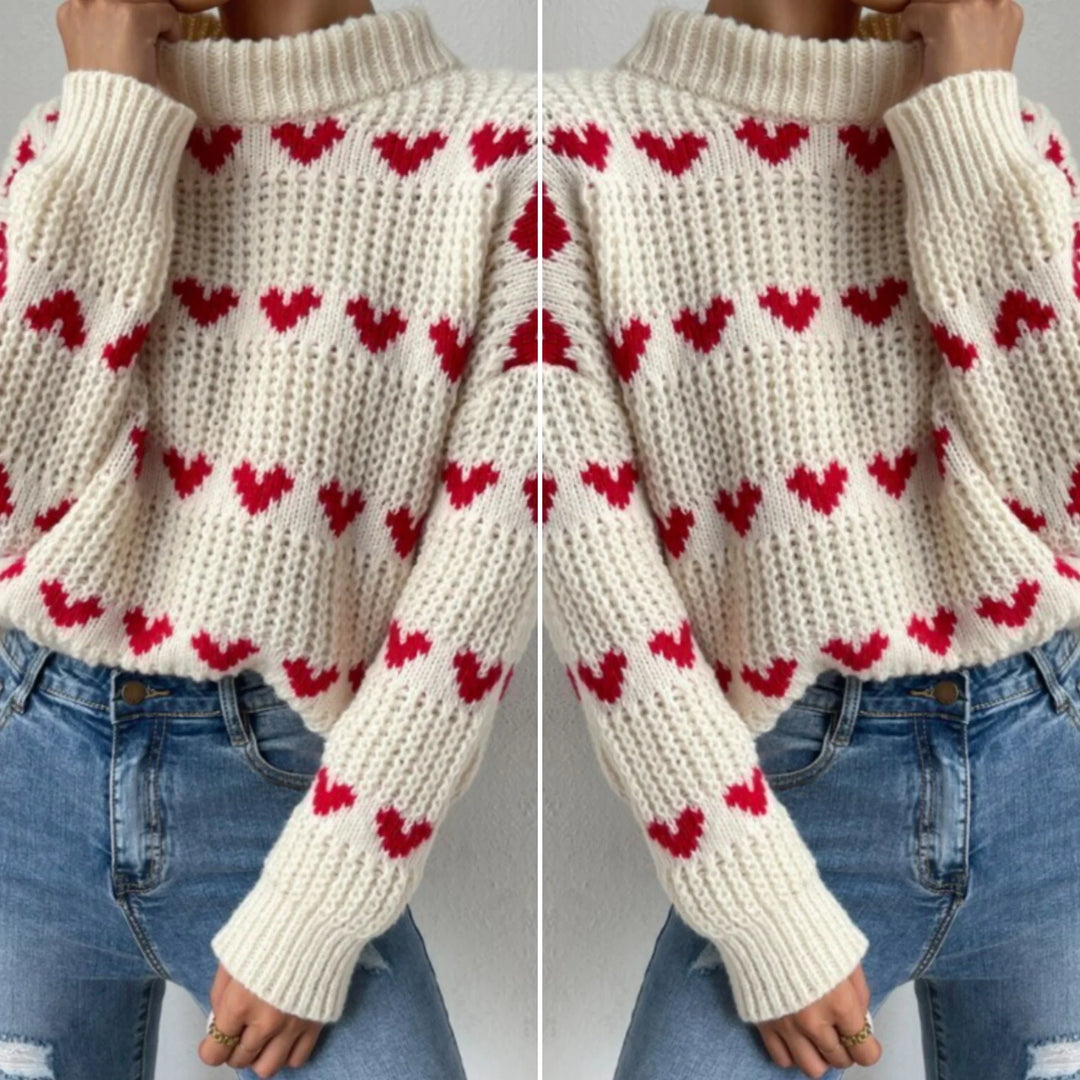 Janella dames trui – warme pullover met moderne pasvorm en elegante textuur