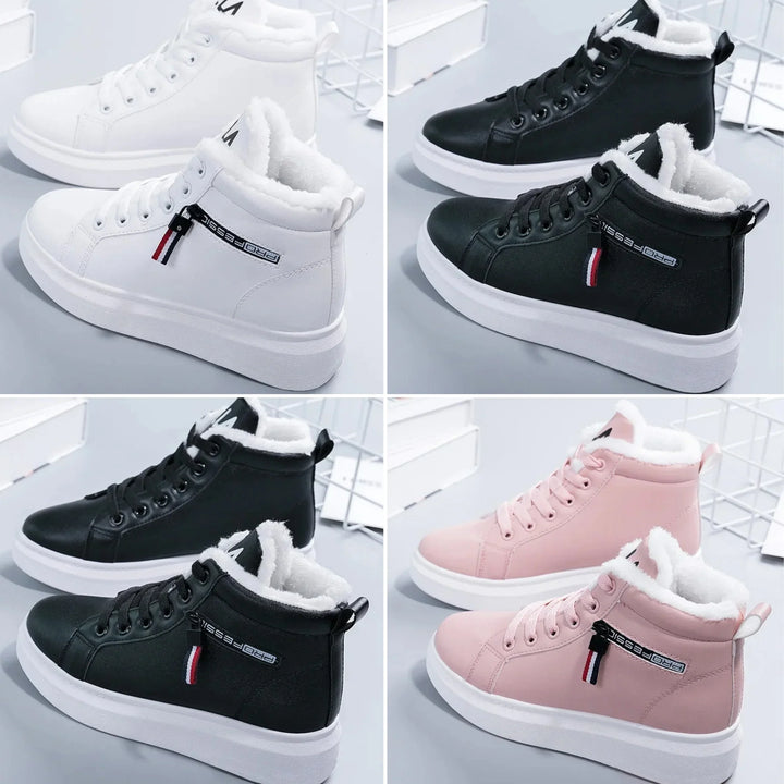 Paisley Laarzen – Warme Winterlaarzen met Bontvoering en Antislipzool voor Dames