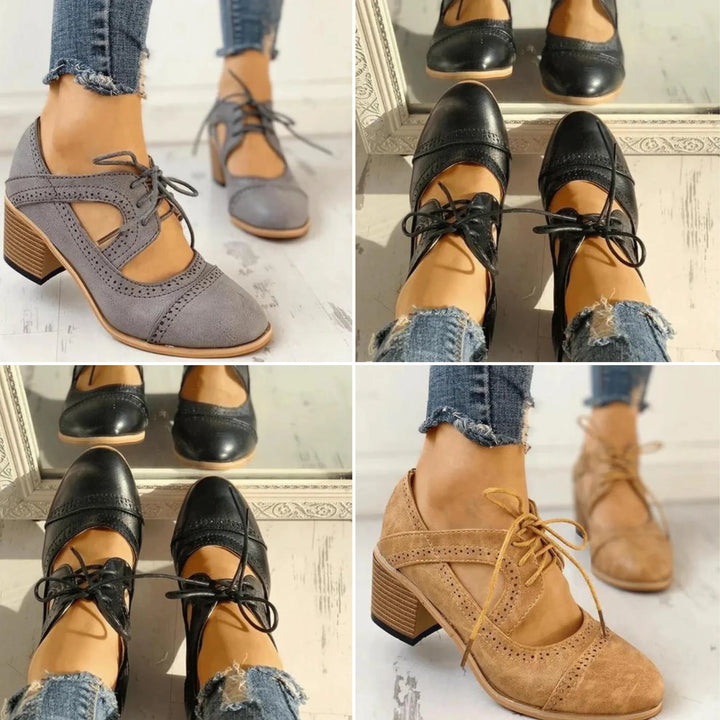 Caley Comfort Dameschoenen – Stijlvolle Veterschoenen met Ondersteunende Zool en Zachte Binnenvoering