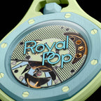 WindWatch - Montre à Remontage Manuel avec Boîtier en Céramique et Bracelet en Cuir