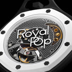WindWatch - Montre à Remontage Manuel avec Boîtier en Céramique et Bracelet en Cuir