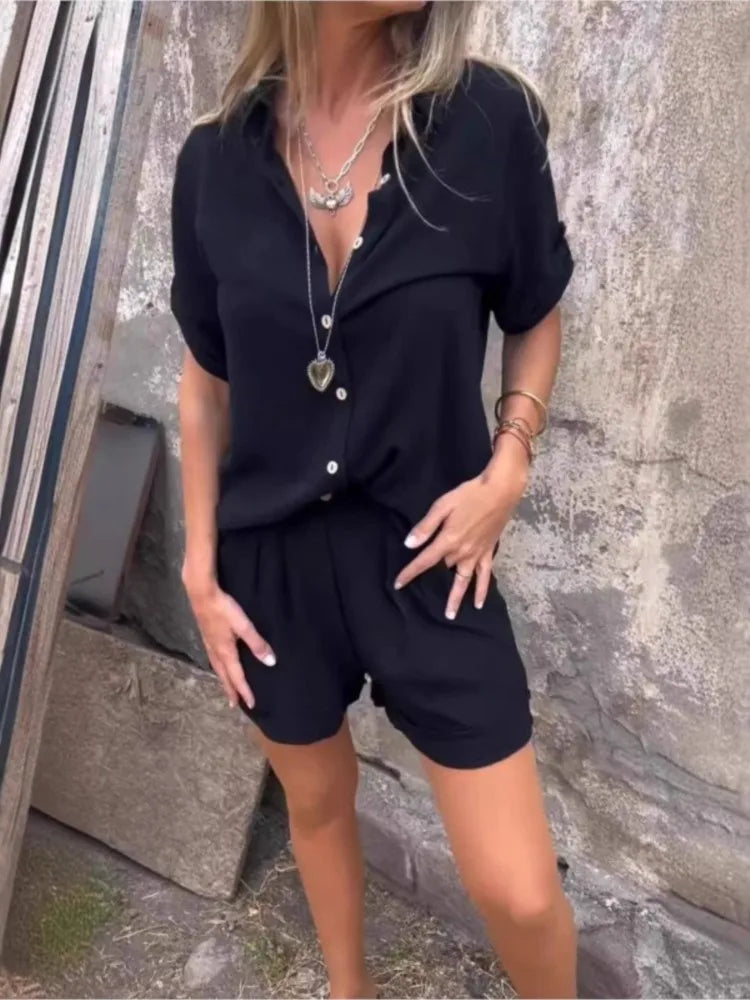 Maéline | Ensemble Short Fluide et Raffiné