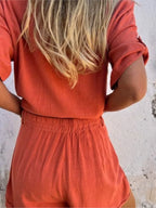 Maéline | Ensemble Short Fluide et Raffiné