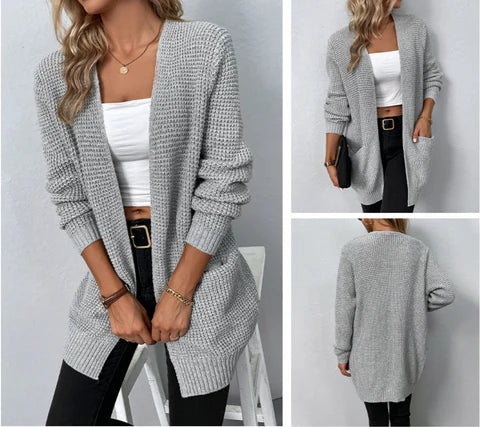 Bam Cardigan – Tijdloze Damesvest van Zachte Materialen met Stijlvolle Pasvorm