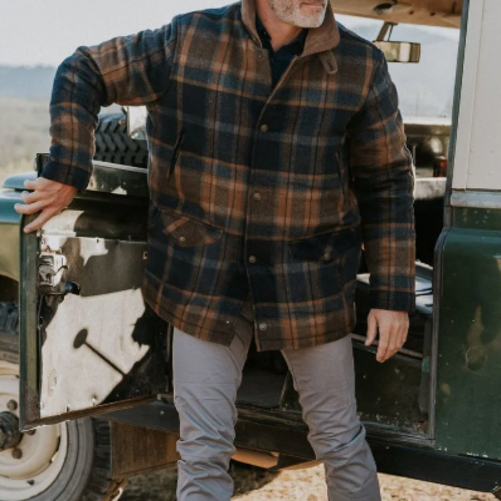 Timothy Geblokte Jas voor Heren – Tijdloze Ruitstijl met Verfijnd Comfort