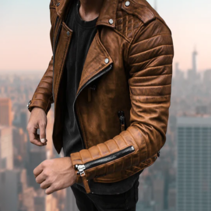 Robert Stoere Leren Jas voor Heren – Tijdloze Mannenstijl in Echt Leer