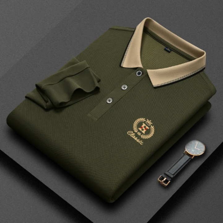 Merle Classic Gebreide Polo voor Heren – Tijdloze Stijl met Luxe Comfort