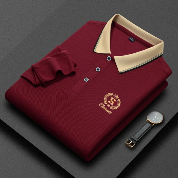Merle Classic Gebreide Polo voor Heren – Tijdloze Stijl met Luxe Comfort