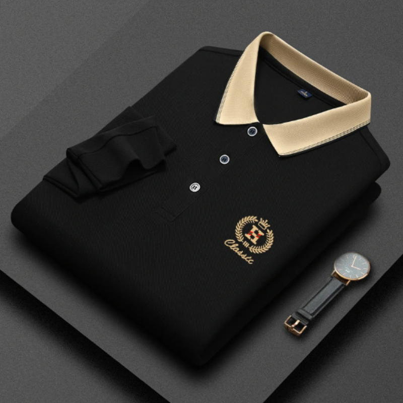 Merle Classic Gebreide Polo voor Heren – Tijdloze Stijl met Luxe Comfort