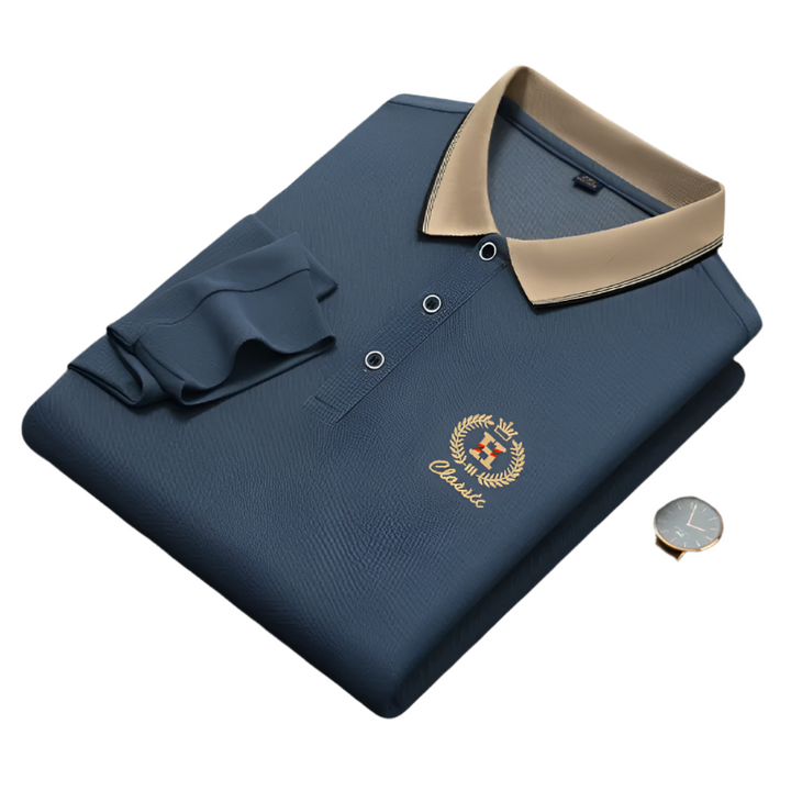 Merle Classic Gebreide Polo voor Heren – Tijdloze Stijl met Luxe Comfort
