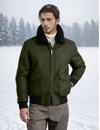 Daven Winterjas – Herenjas met Imitatiebontkraag en Tijdloos Design