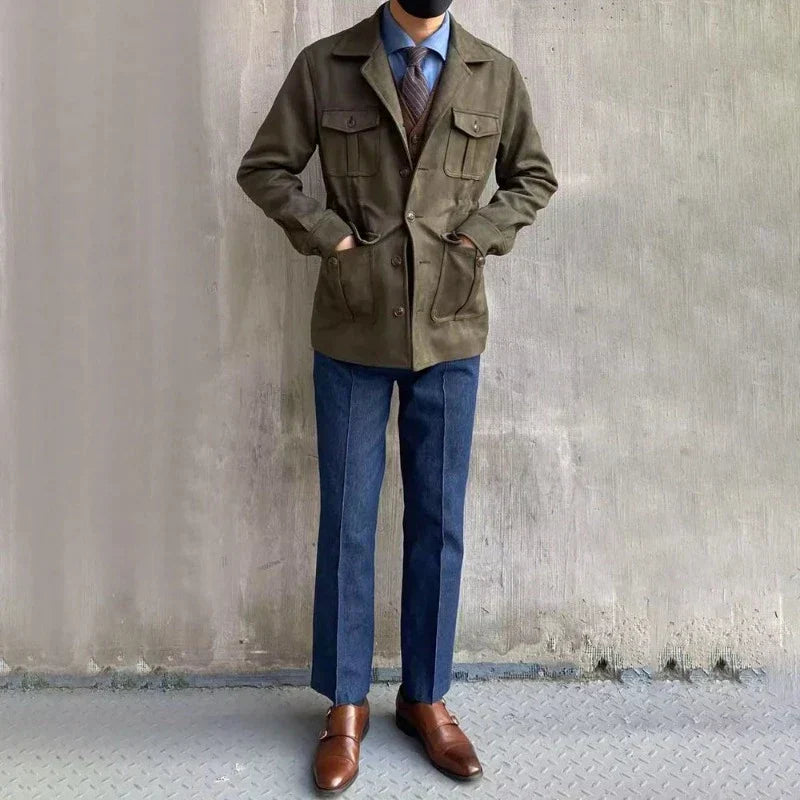 Kenneth Multi Pocket Jas voor Heren – Functionele Buitenjas met Eigentijdse Stijl