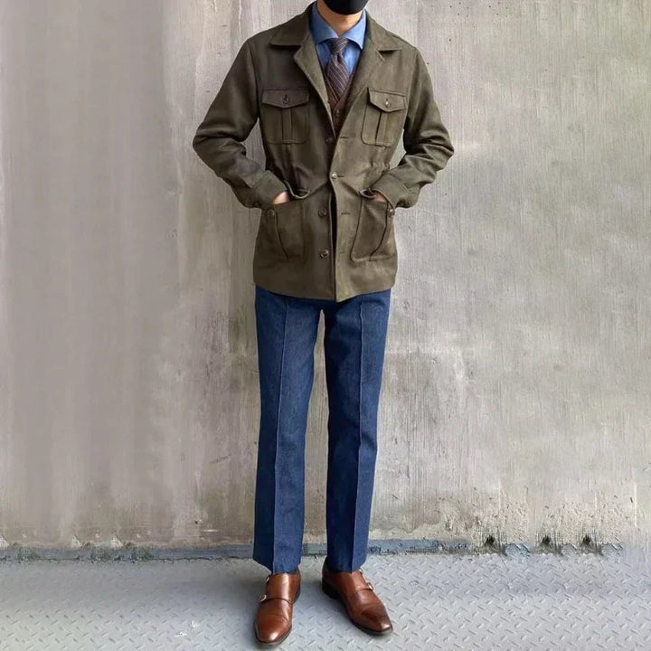 Kenneth Multi Pocket Jas voor Heren – Functionele Buitenjas met Eigentijdse Stijl