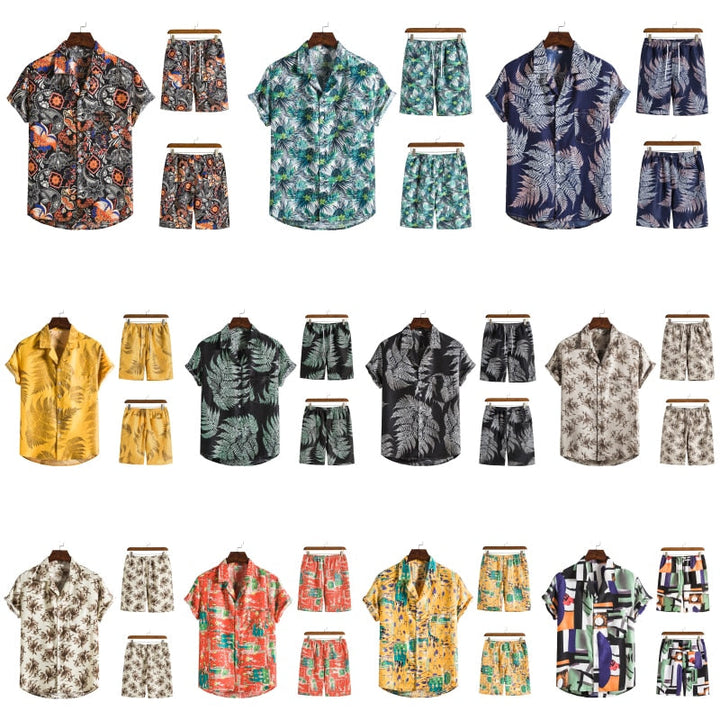 Samuel Hawaiian herencombi – zomerset met luchtig overhemd en levendige bloemenprint
