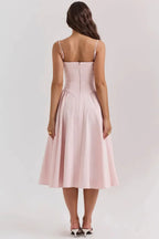 Liorine | Robe Midi Corset Élégante