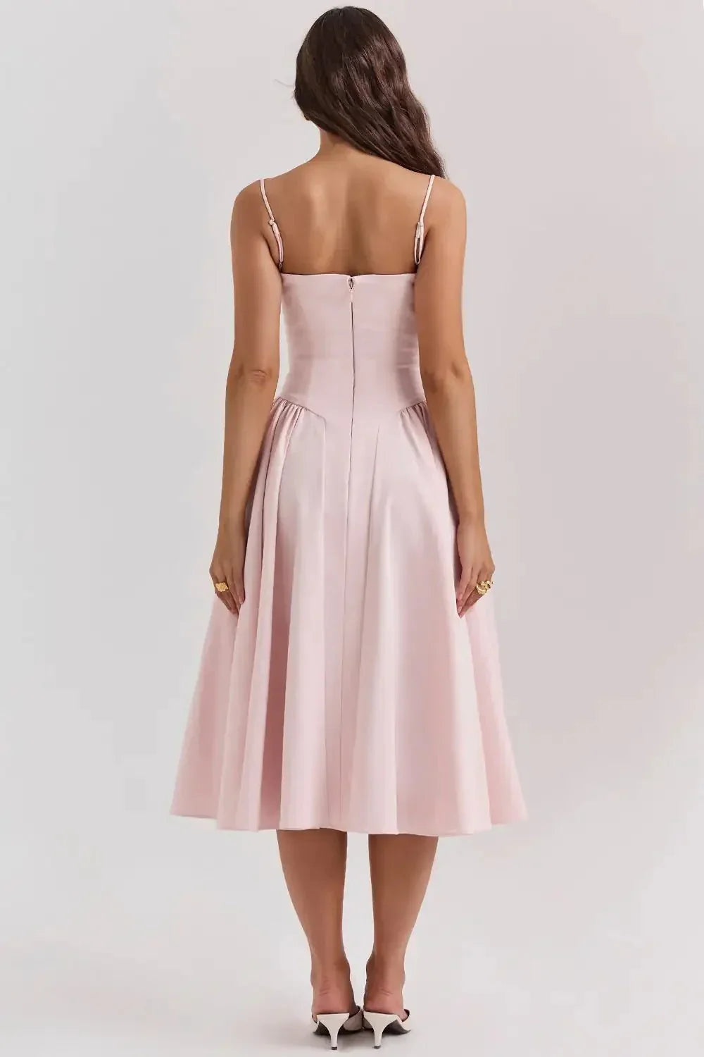 Liorine | Robe Midi Corset Élégante