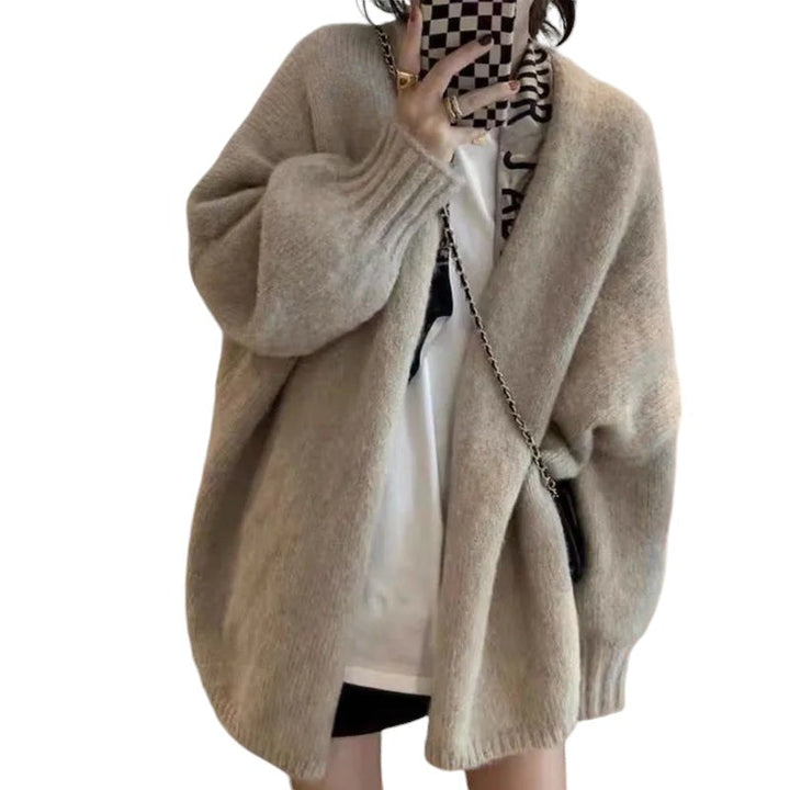 Tiziana Vintage Damesvest – Warm Gebreid Vest met Losse Pasvorm en Enkele Knoopsluiting