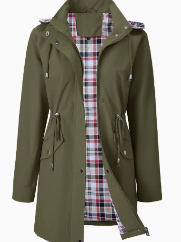 Marinne | Veste 3-en-1 Imperméable à Carreaux