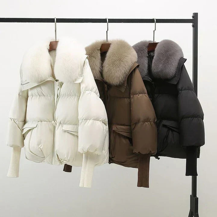 Aurélie™ | Manteau d’Hiver Luxe avec Col Chaud