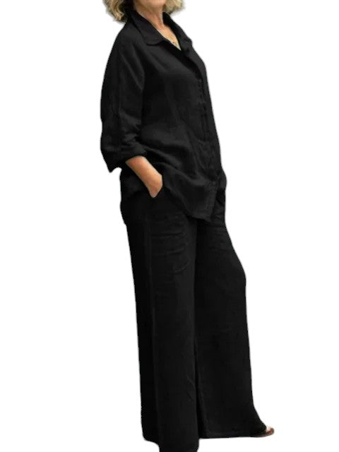 Wendy Set – Elegante Damesblouse met Losse Broek voor Comfort en Stijl