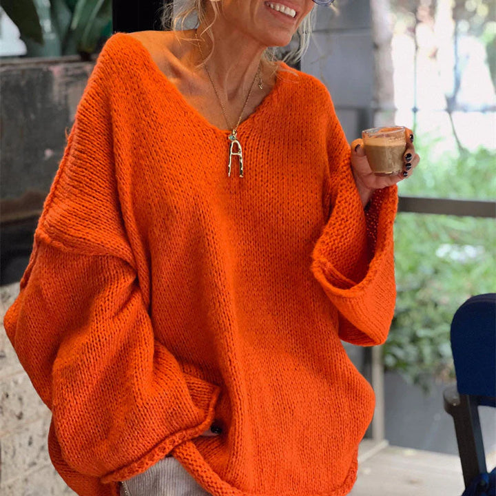 Yara dames trui – warme gebreide sweater met elegante pasvorm