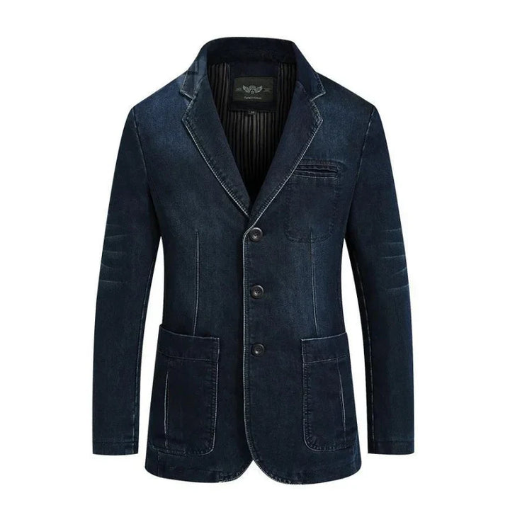 Daven Denim Blazer – Stijlvolle Herenjas met Comfortabele Pasvorm en Tijdloos Design