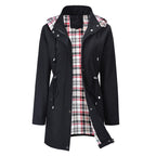 Marinne | Veste 3-en-1 Imperméable à Carreaux