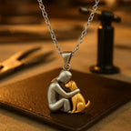 Amoria | Collier Cœur à Finition Dorée ou Noire