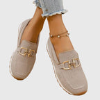 Ambre – Chaussures à bout rond avec boucle et semelle légère