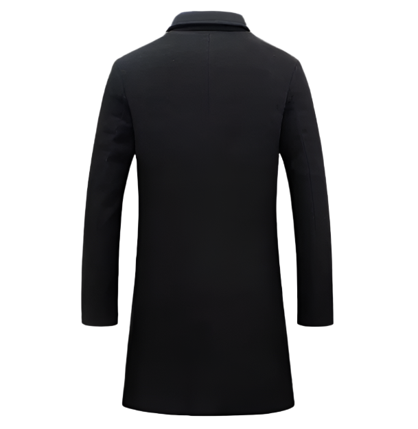 Davor Lange Herenjas – Stijlvolle Overjas met Klassieke Revers