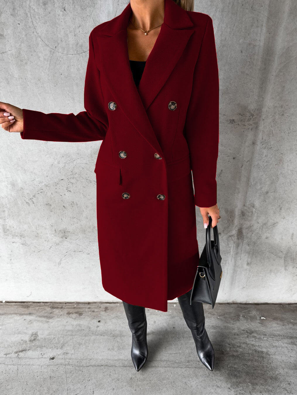 Marlène | Manteau Réversible Élégant