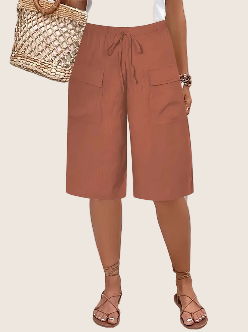 Lina | Short Confortable à Taille Élastique (Grande Taille)