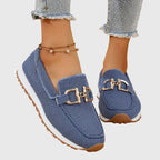 Ambre – Chaussures à bout rond avec boucle et semelle légère