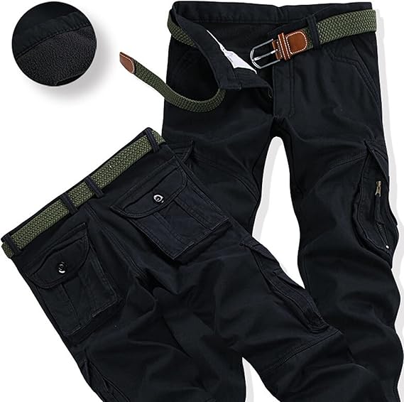 Emmerik heren fleecebroek – tactische outdoorbroek met zakken en warme voering