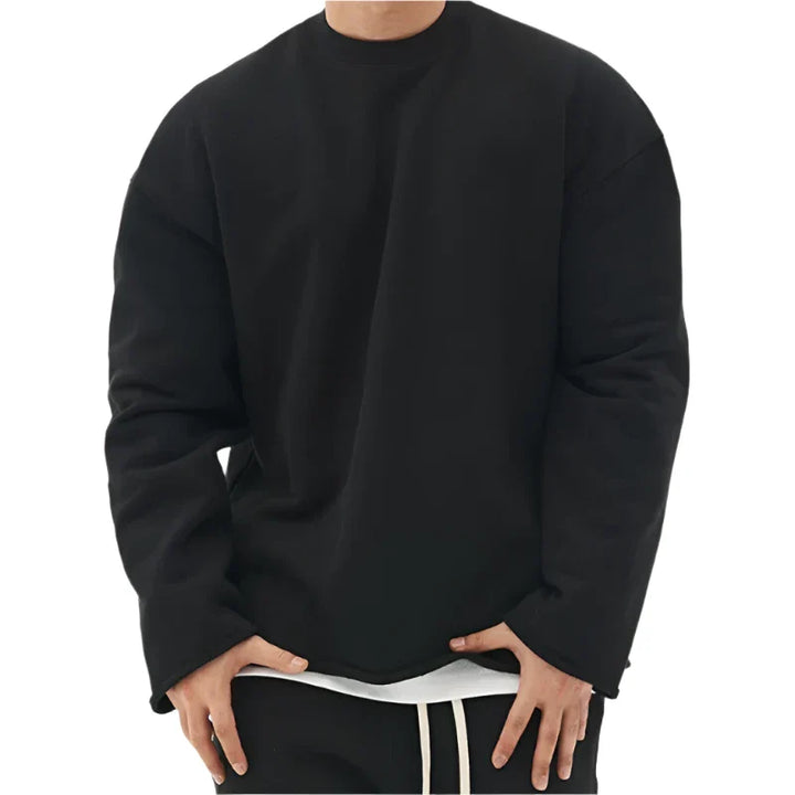 Erasmus Oversized Crewneck Sweatshirt – Casual Comfort in Tijdloze Stijl