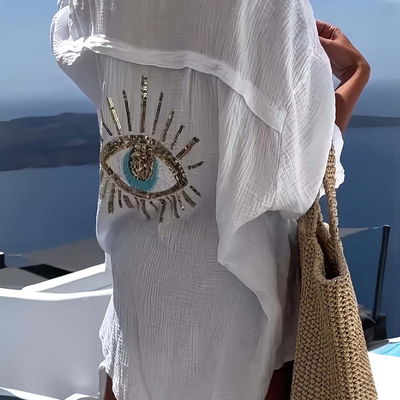 Séréna | Chemise Longue Brodée en Coton