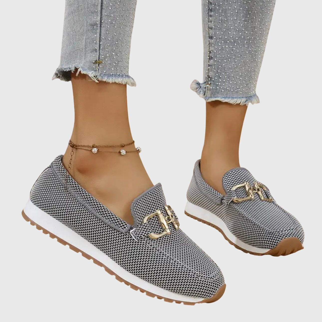 Ambre – Chaussures à bout rond avec boucle et semelle légère
