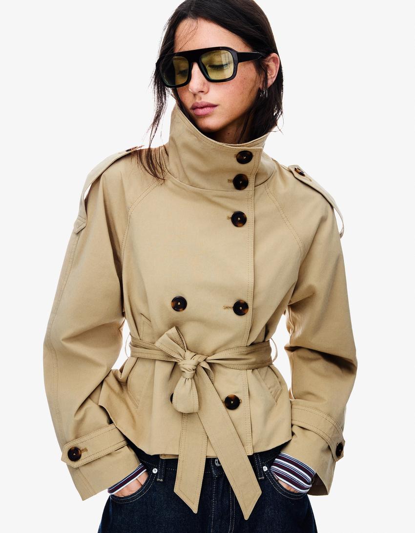 Alba – Trench léger avec ceinture et boutons