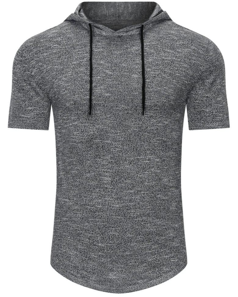 Fletcher Korte Mouwen Herenhoodie – Ademend, Getailleerd & Sportief