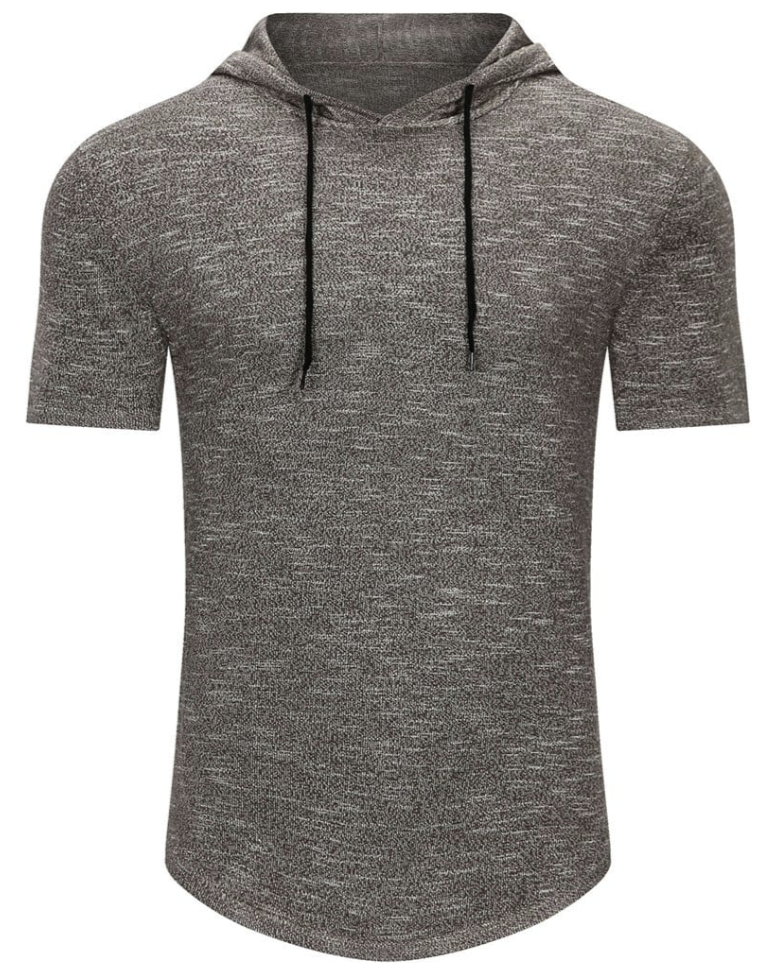 Fletcher Korte Mouwen Herenhoodie – Ademend, Getailleerd & Sportief