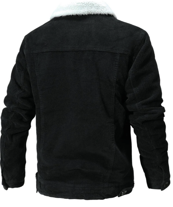 Franco Cheviot herenjas – warme jas met sherpa voering en wollen buitenlaag