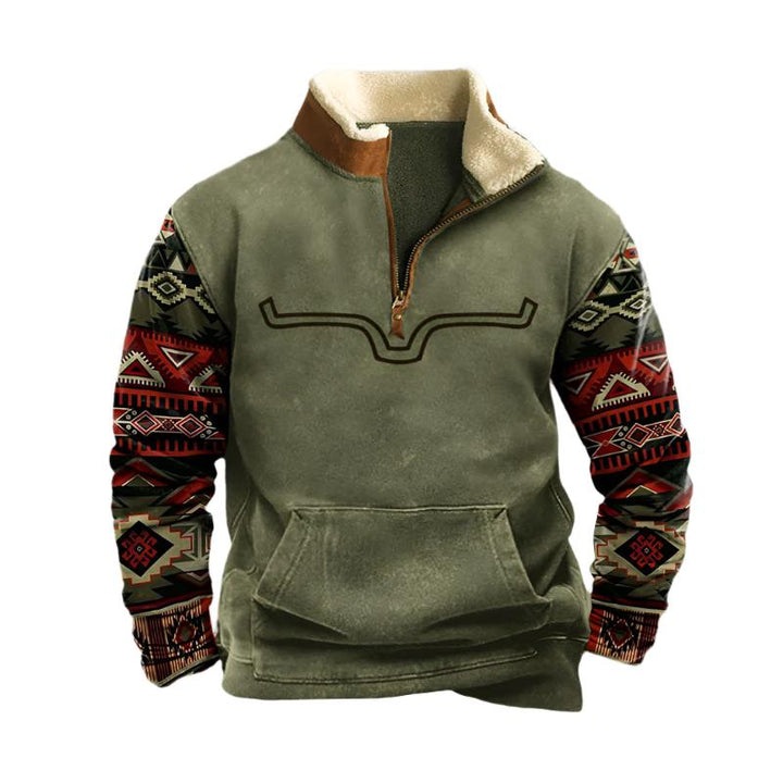 De Ravos Heren Sweater met Rits