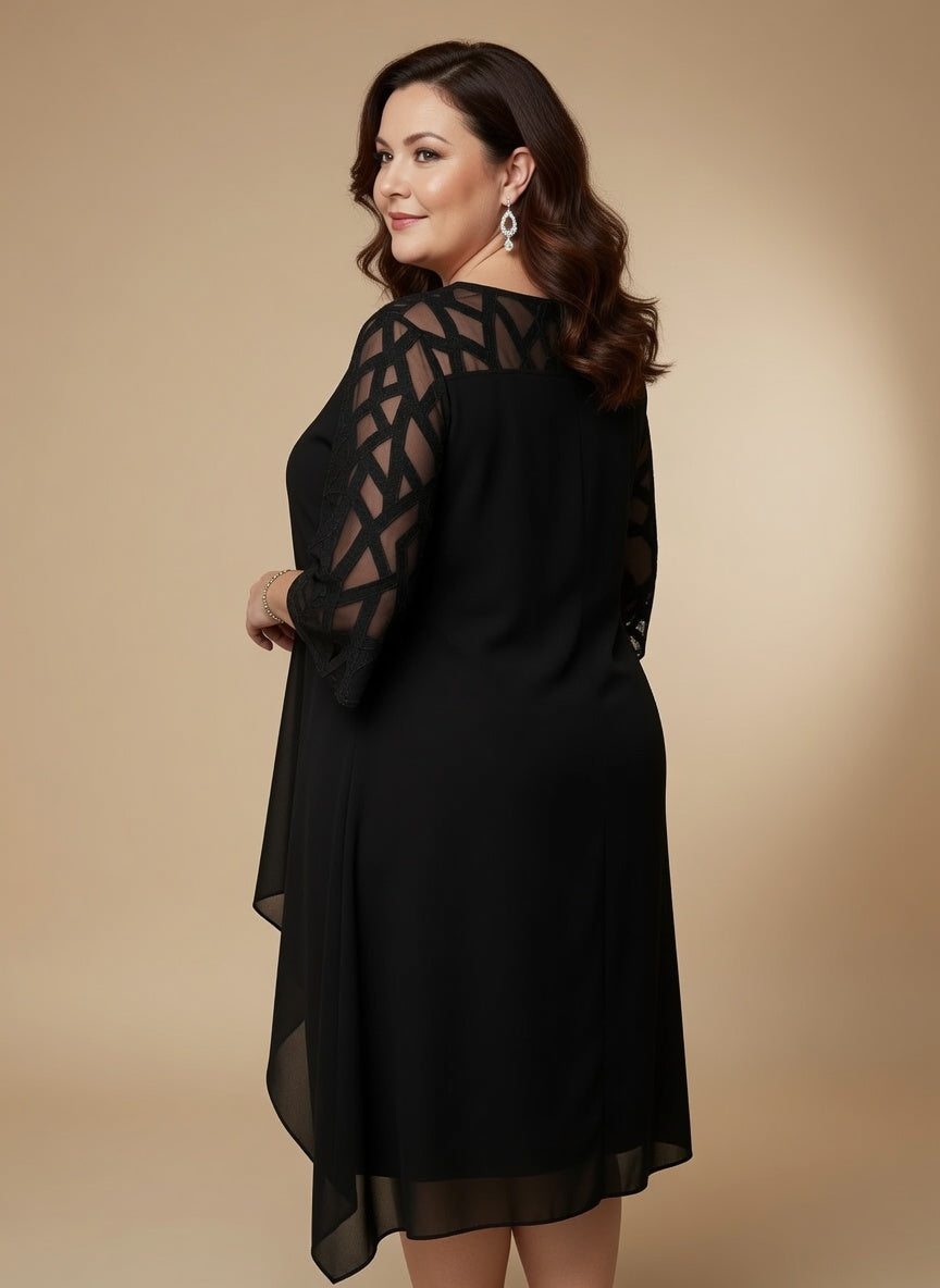Elara | Robe midi élégante et confortable