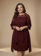 Elara | Robe midi élégante et confortable