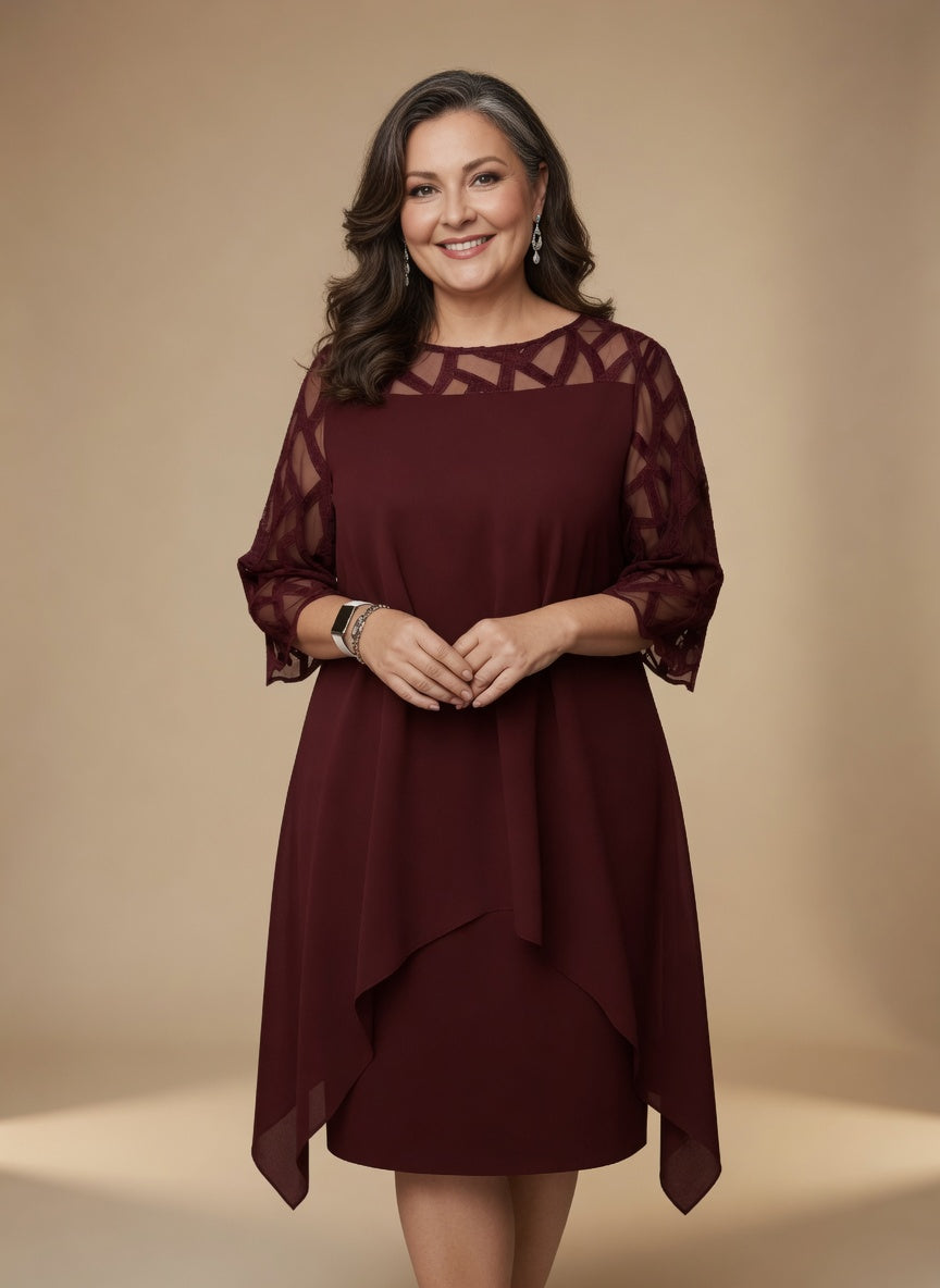 Elara | Robe midi élégante et confortable