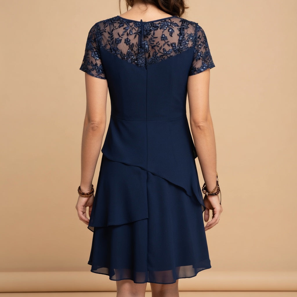 Liora | Robe Midi en Dentelle Élégante